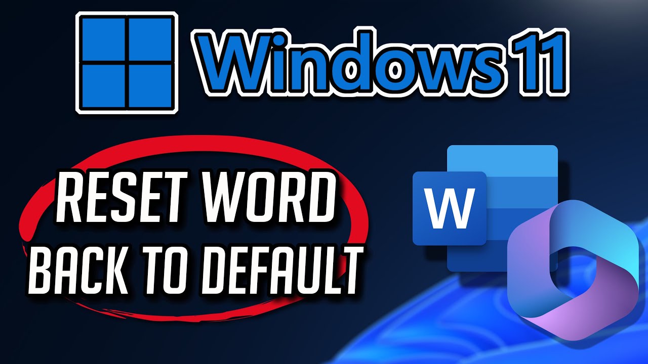 How To Reset Microsoft Word 365 To Default Settings [Tutorial]