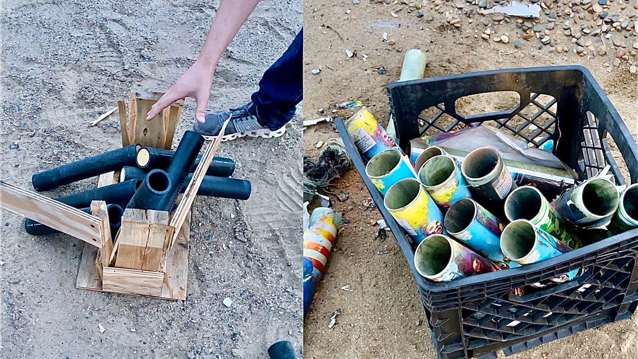 MILK CRATE RACK VS WOODEN MORTAR RACK (Blow Apart Test)