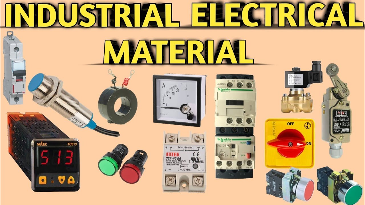 industrial electrical material  | electrical accessories names #electricalteluguofficial