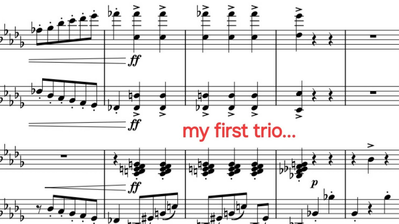 so i wrote a piano trio...