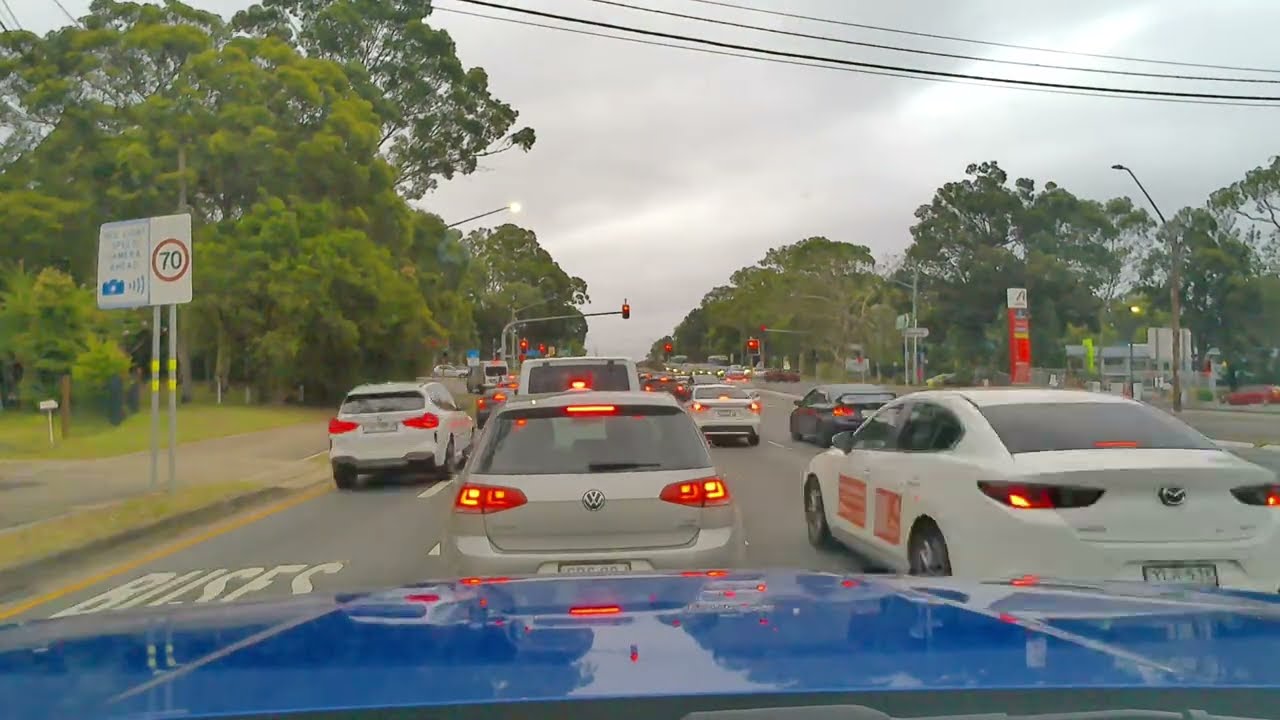 4Min of This Is Sydney Peak Hour Traffic 20km in 45 Minutes Fast-Forward