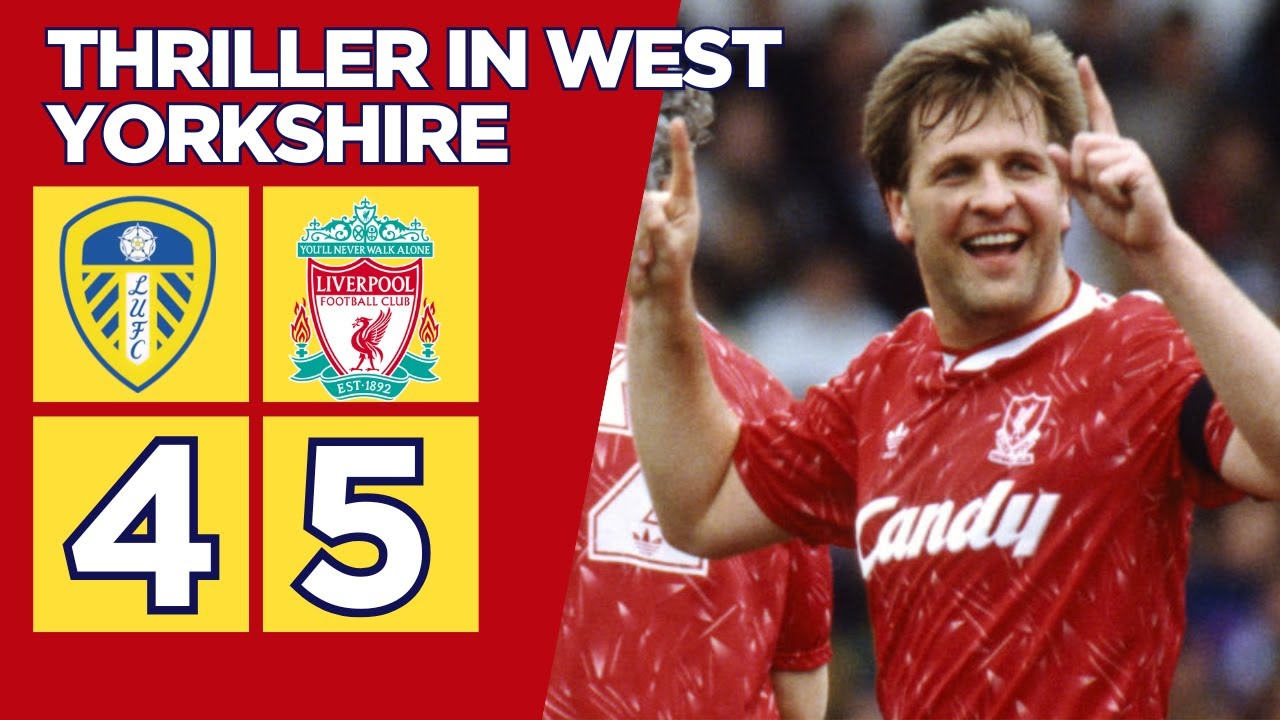 Super Crazy Match | Leeds United vs Liverpool 4-5 1991 | First Division 1990/1991 Week 35