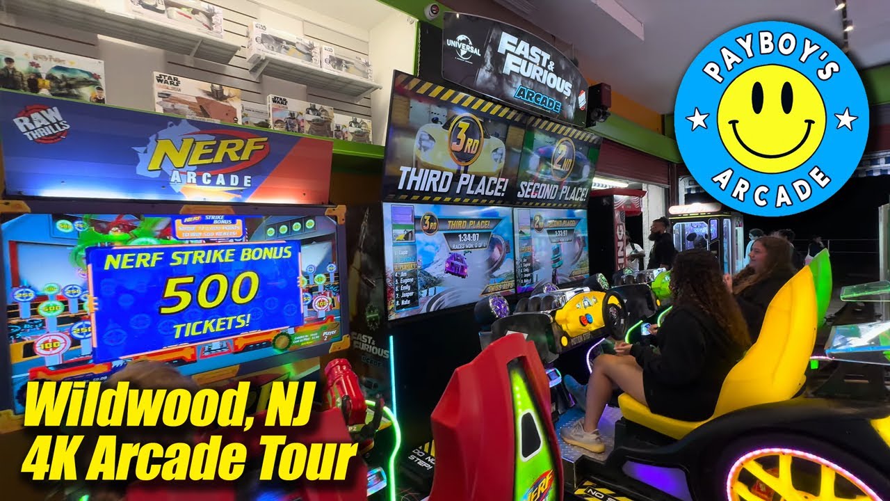 Payboy's Arcade (Wildwood NJ), 4K arcade walkthrough & tour, August 2024