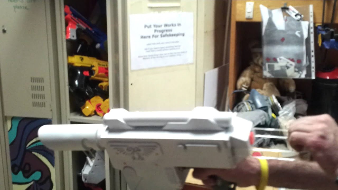 *Fully working!* Warhammer 40k LasPistol Nerf build!