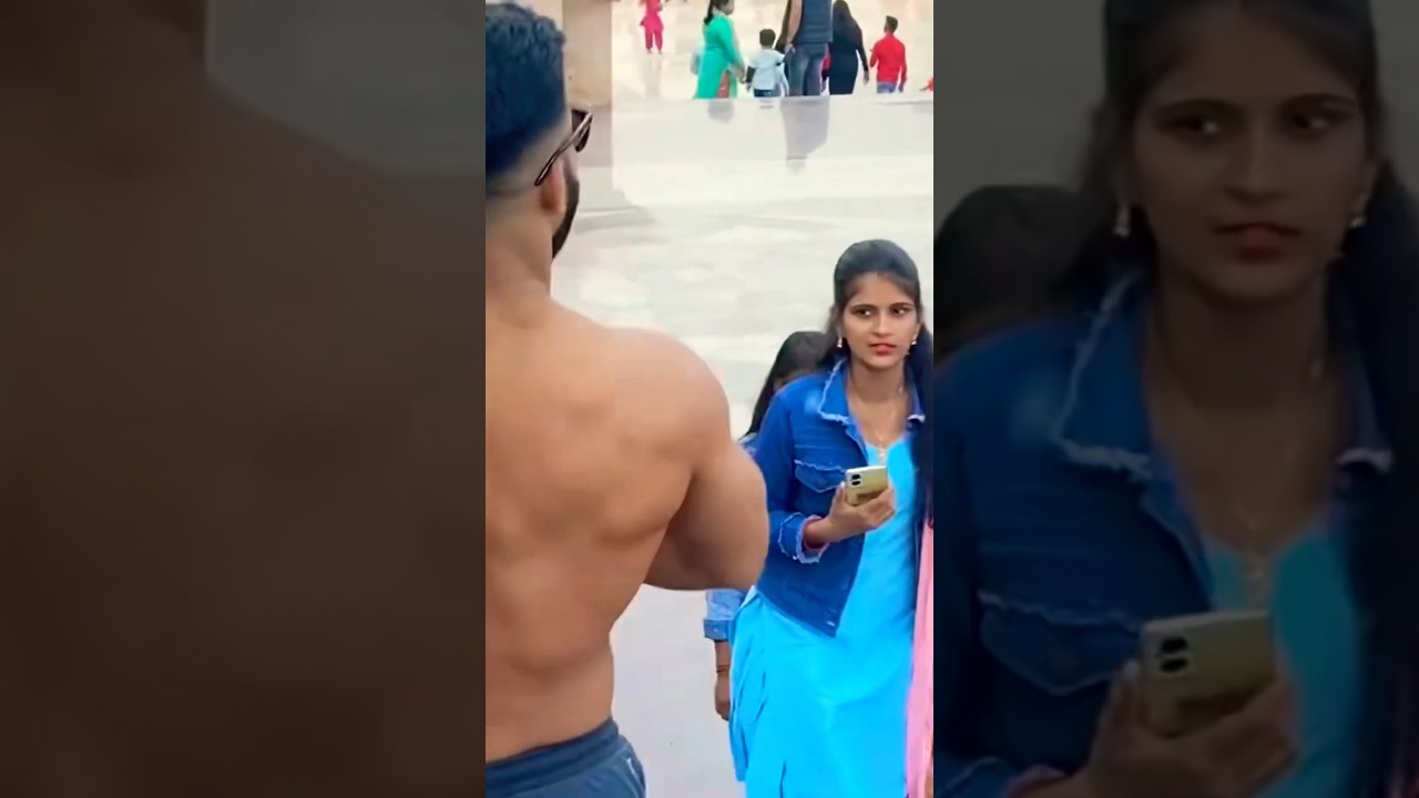 Public Reaction😱😍 || Cute girl Reaction😁 #gym #shorts #bodybuilding #gymworldstatus