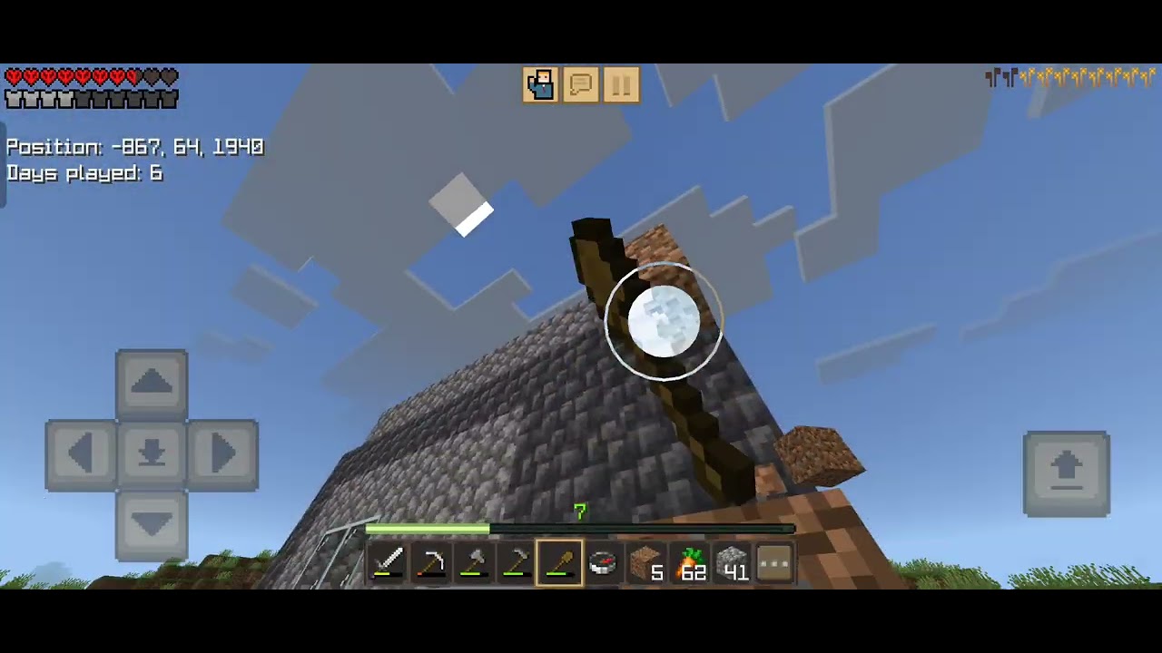 Facem acoperișul casei și casa noastră pe Minecraft hardcode ziua 6 ep 2
