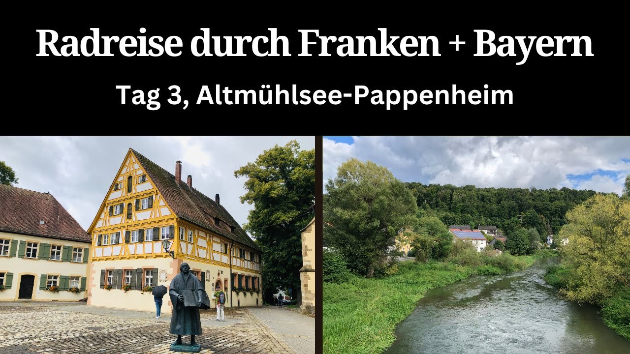 🚴🏻‍♀️Radreise Franken+Bayern, Altmühlsee-Brombachsee-Weißenburg, Pappenheim, Altmühlradweg, #3