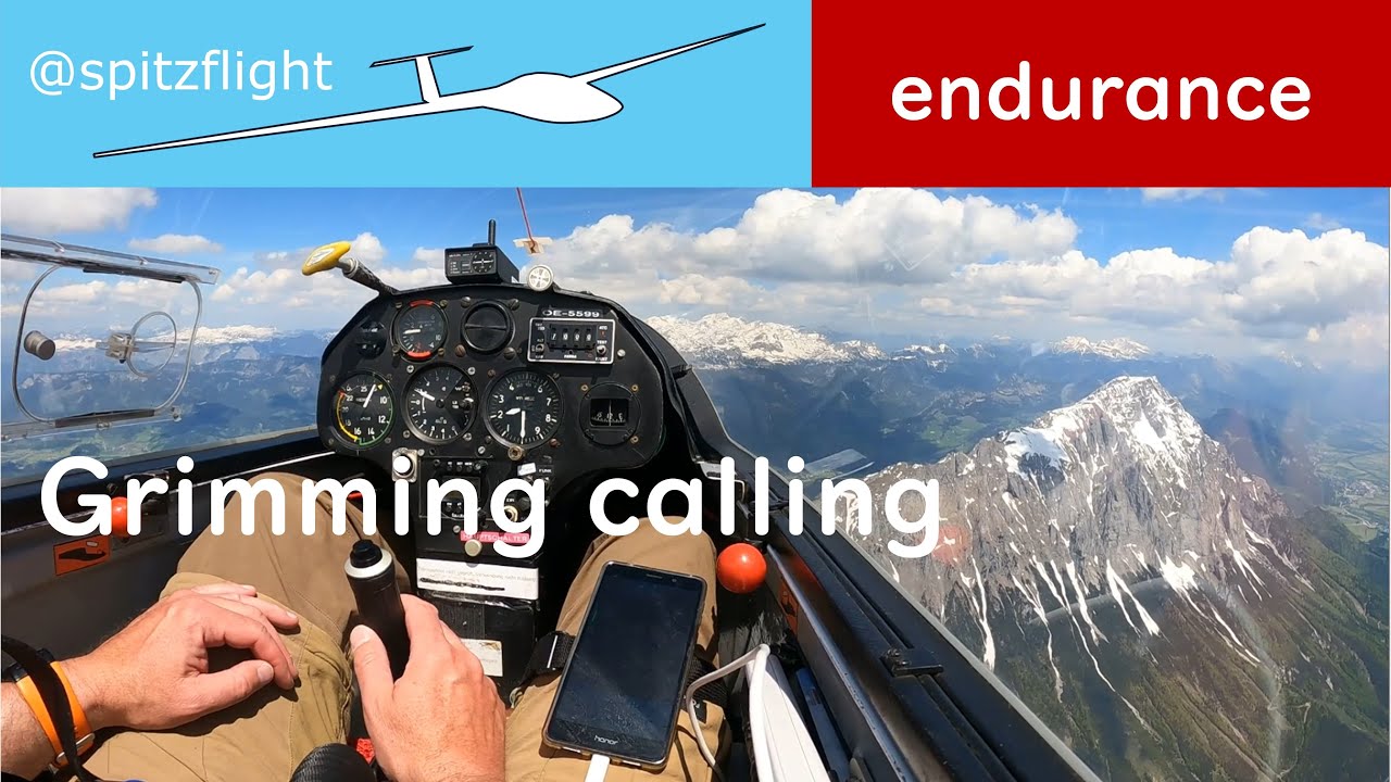 Segelfliegen am Grimming, 5h Flug in 25 min
