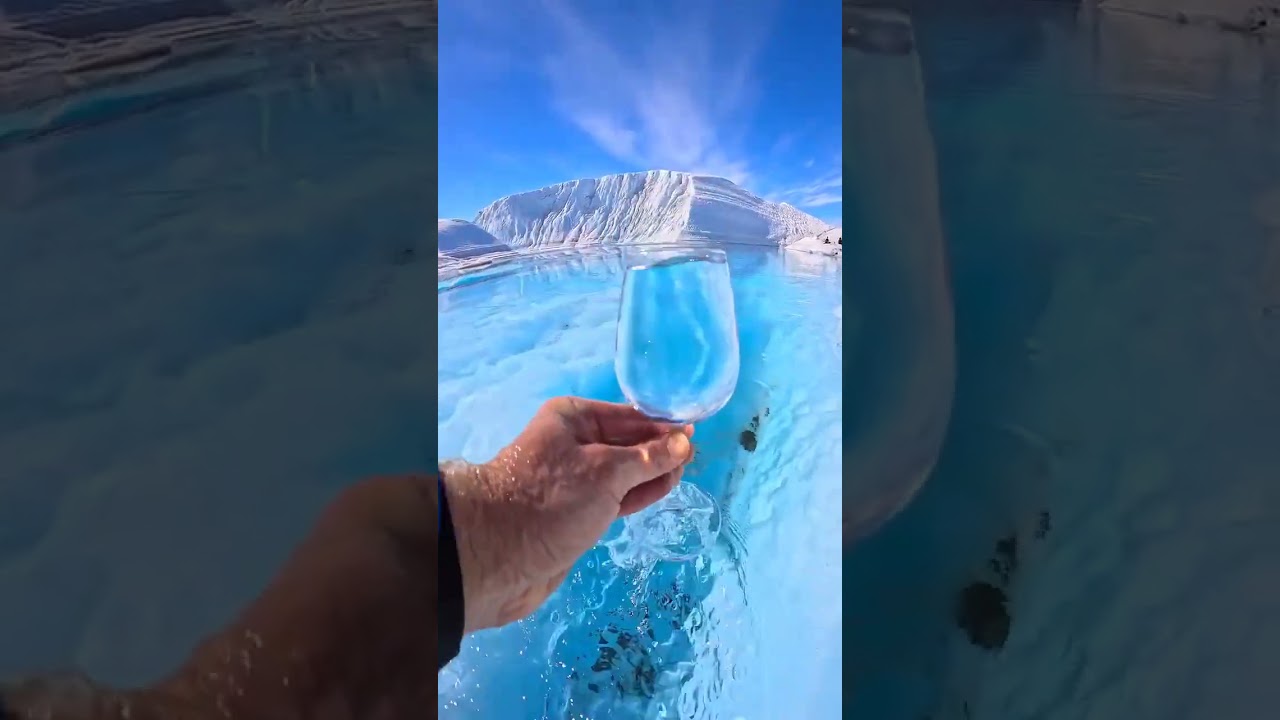 The Sensation of Drinking the Coldest Water in the World: #Antarctica #DrinkingGlacierWater #cold .