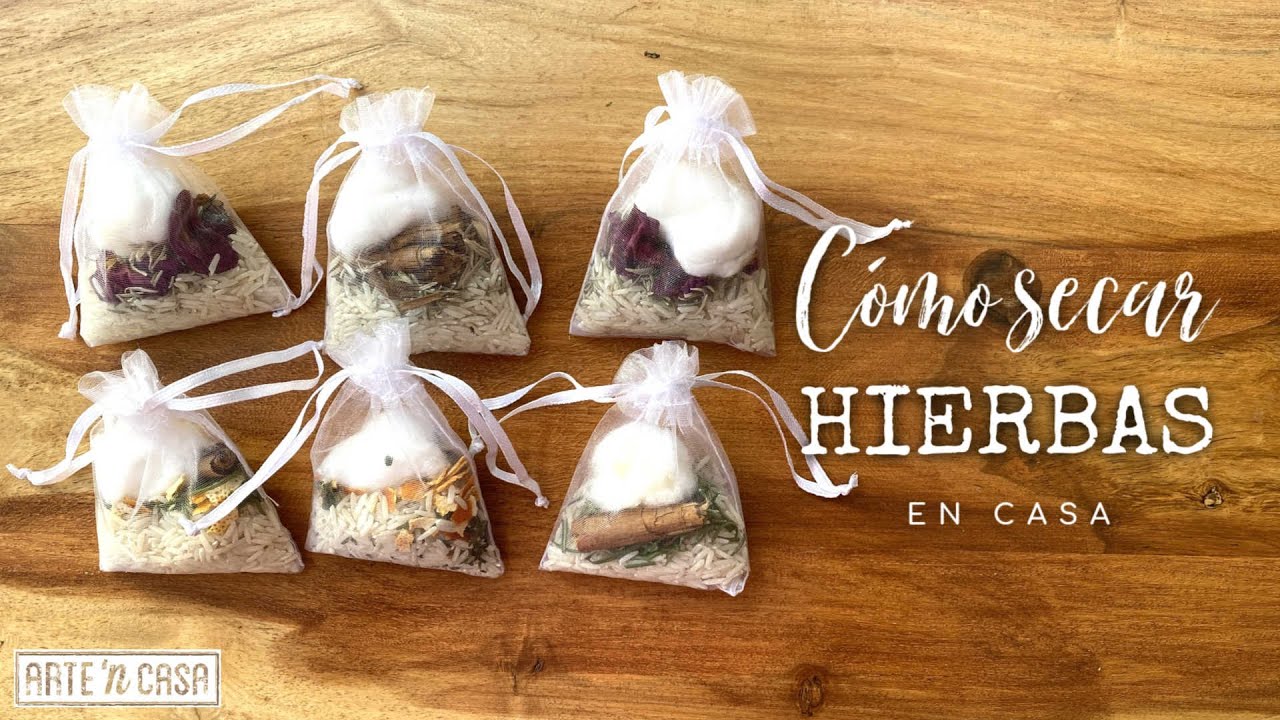 Cómo secar hierbas aromáticas en casa - Idea DIY ambientador para el armario