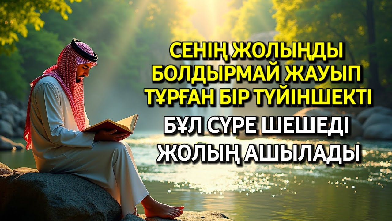 Бір ғана түйін жолыңды жауып тұр☝️🤲