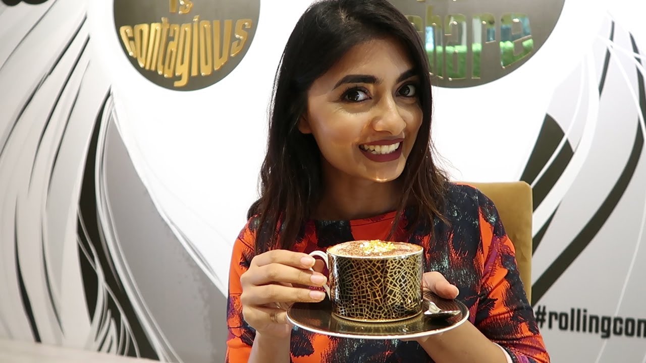 Rolling Cones In Dubai Serves Gold Coffee | Curly Tales