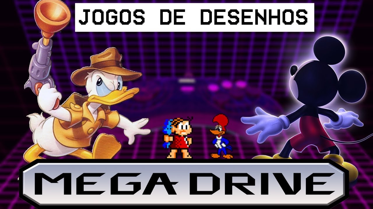 ÓTIMOS JOGOS DE DESENHOS ANIMADOS DO MEGA DRIVE