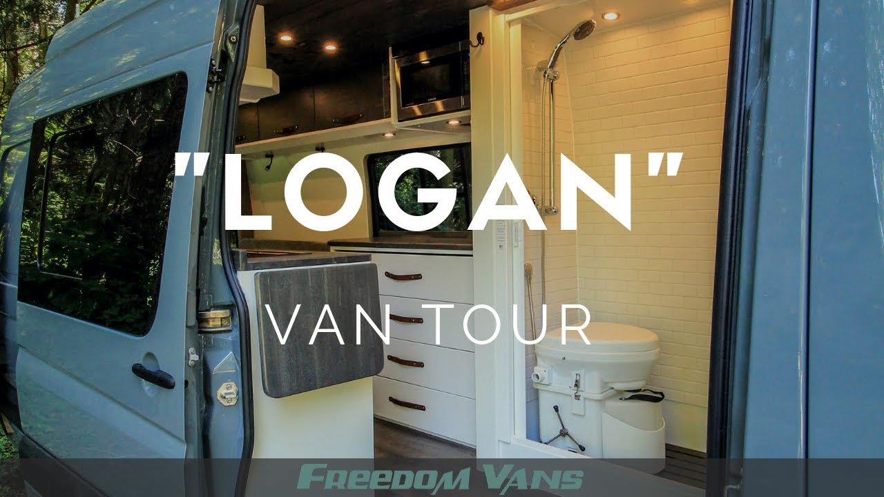 Home on Wheels Sprinter Van Conversion With Bathroom TOUR