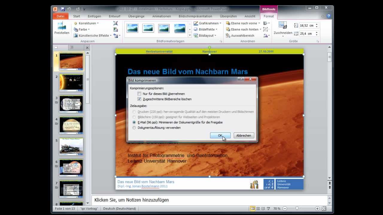 2_07 - Bilder in Powerpoint komprimieren