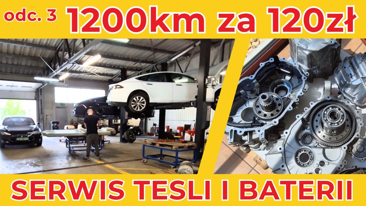 odc.3 Serwis Tesli i drugie życie baterii - Jak przejechałem 1200km za 120zł?