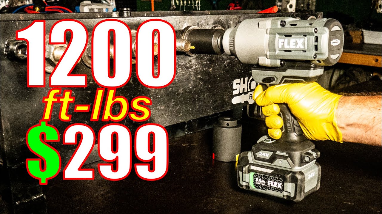1200 FT-LBS! FLEX Power Tools High Torque Impact Wrench Review [FX1471 $299]