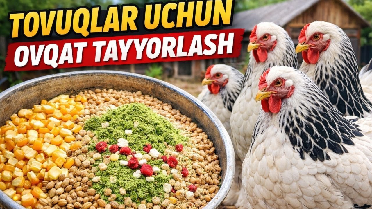 Brama tovuqlari sog‘lom bo‘lsin desangiz 🐓 OVQATNI SHUNDAY QILING