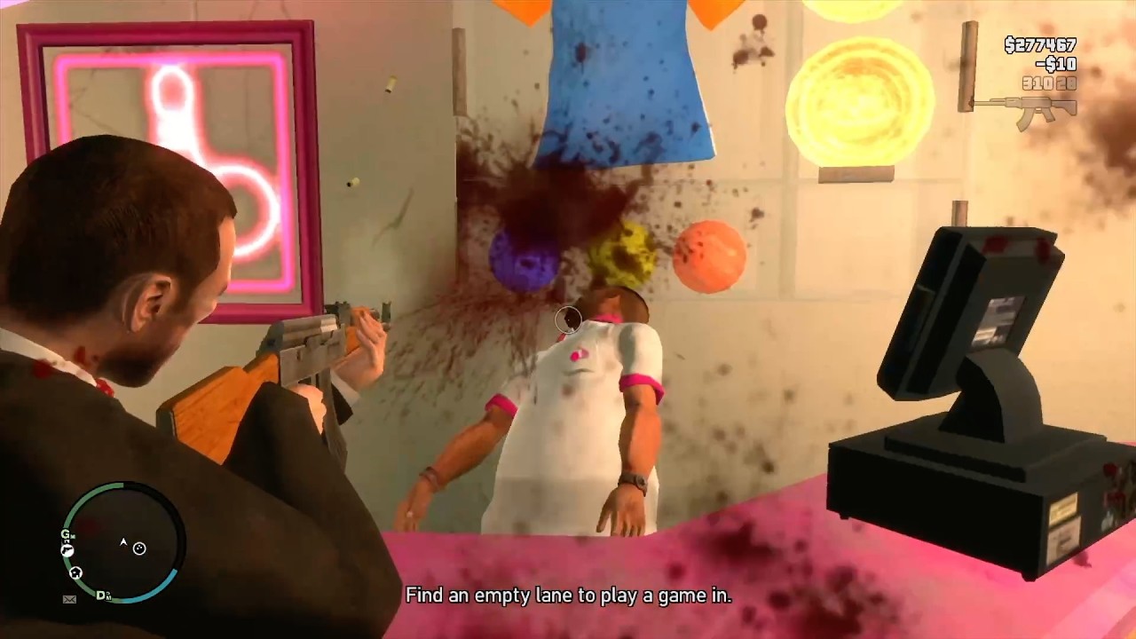 Grand Theft Auto IV: Shooting At TW@ & Memory Lanes