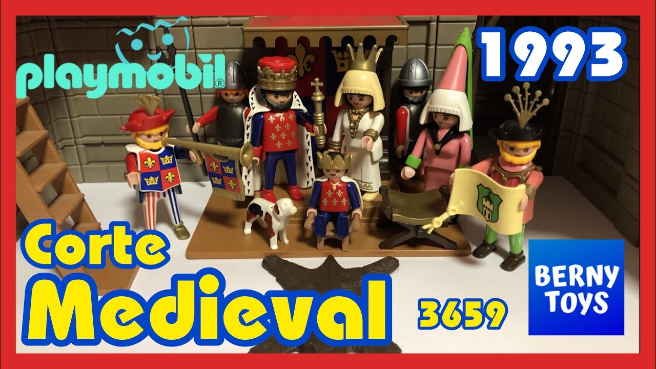 PLAYMOBIL MEDIEVAL 3659 🏰 (1993) 🇪🇸 ESPAÑOL Corte Trono MEDIEVAL KNIGHTS
