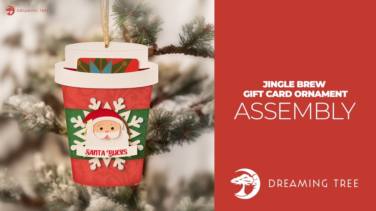 SVG File - Jingle Brew Gift Card Ornament - Assembly Tutorial