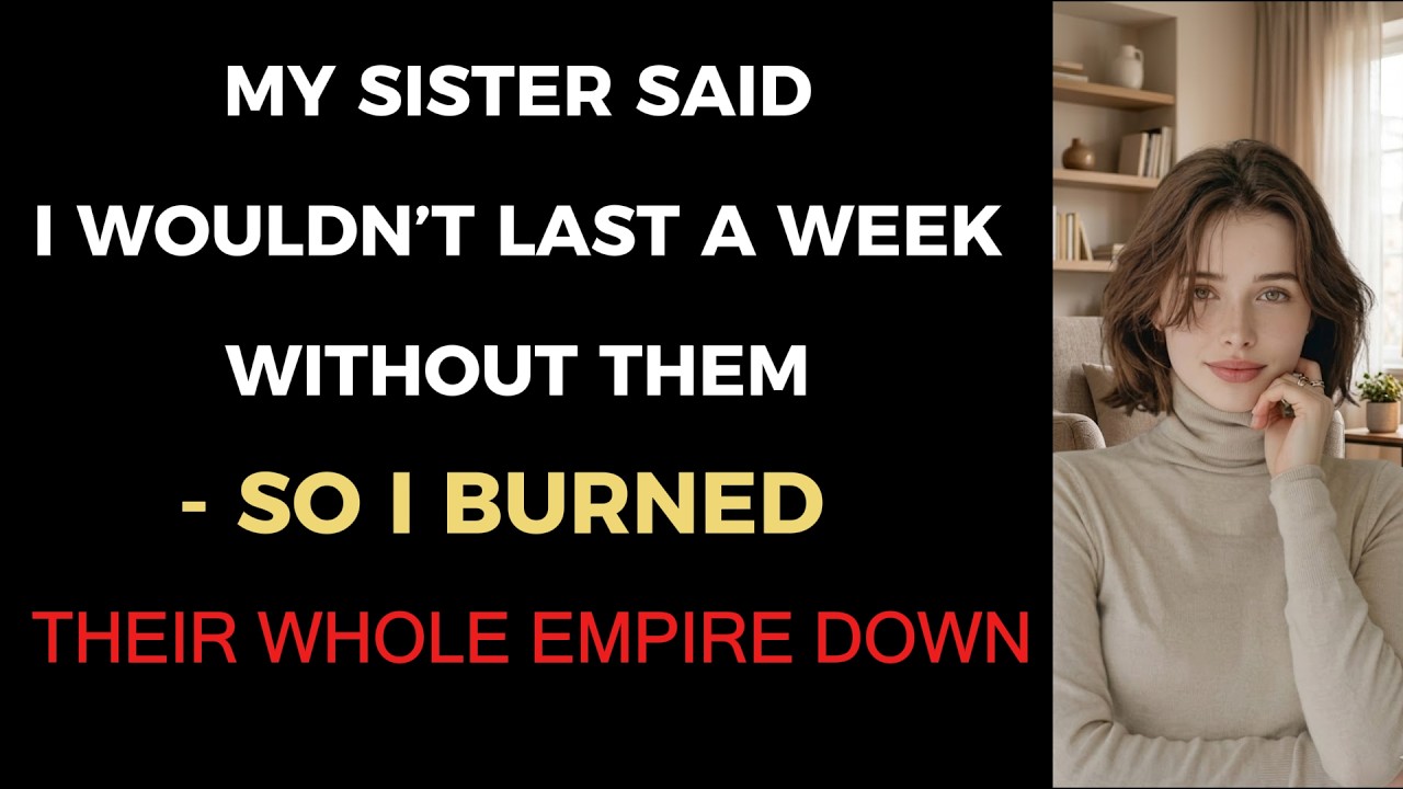 My Sister Said I Wouldn’t Last a Week Without Them — So I Burned Their Whole Empire Down