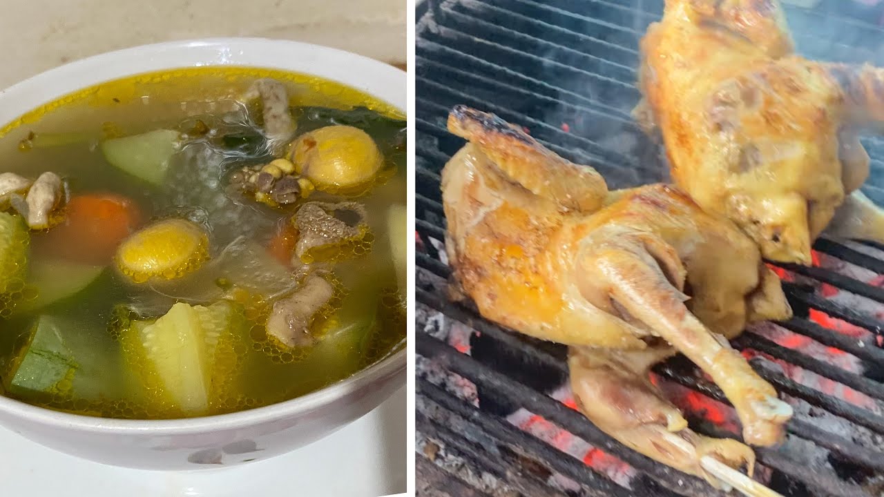 Sopa de *GALLINA INDIA* con gallinita asada al carbón 😋 que delicia!
