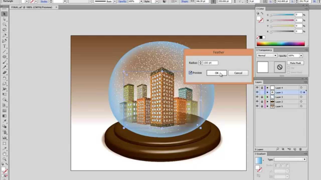 How to use Opacity masks | Adobe Illustrator tutorials