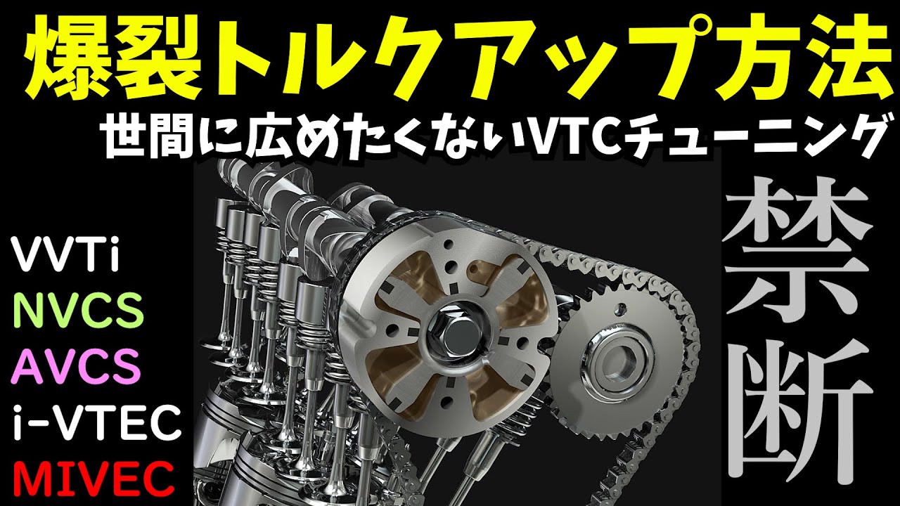【視聴500名まで希望...】禁断の爆裂トルクアップチューニング（VVT付エンジン）