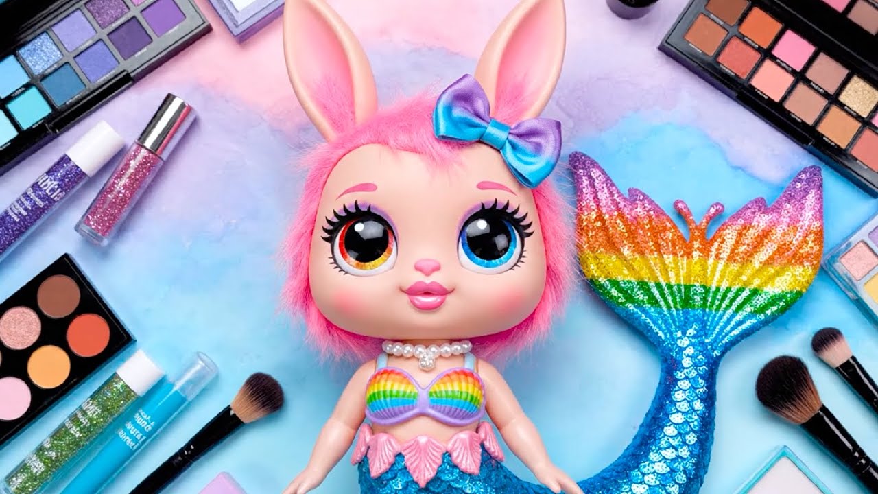 SPRUNKI Pinki Mermaid Makeup ASMR 🧜‍♀️✨ Glitter & Sparkle Relaxation