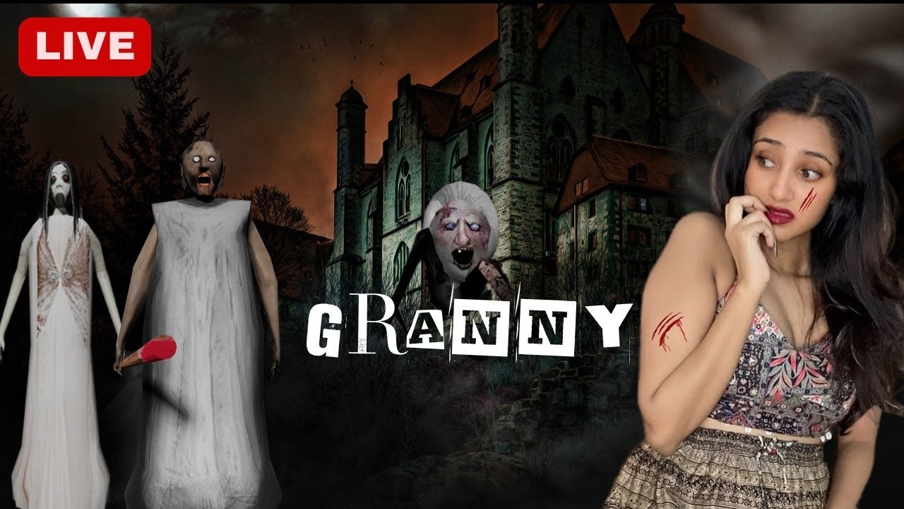 GRANNY LIVE GAMEPLAY|| GRANNY LIVE HORROR GAMEPLAY || #1 #granny #shortslive #horrorgame #trending