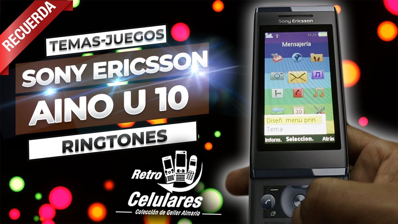 Así eran los Temas del SONY ERICSSON AINO U10 | TONOS Y JUEGOS  | Retro Celulares 4k