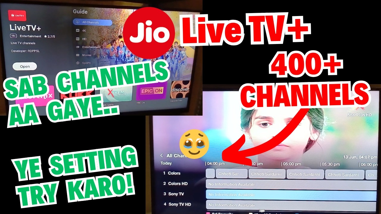 How to Enable 400+ Channels on Jio Live TV+ FREE || Hidden Bouquet ID Method