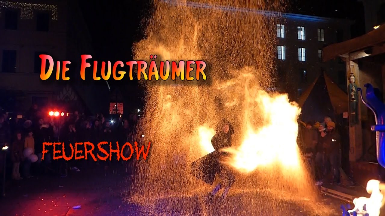 Die Flugträumer Feuershow | Adventsspektakel München 2016