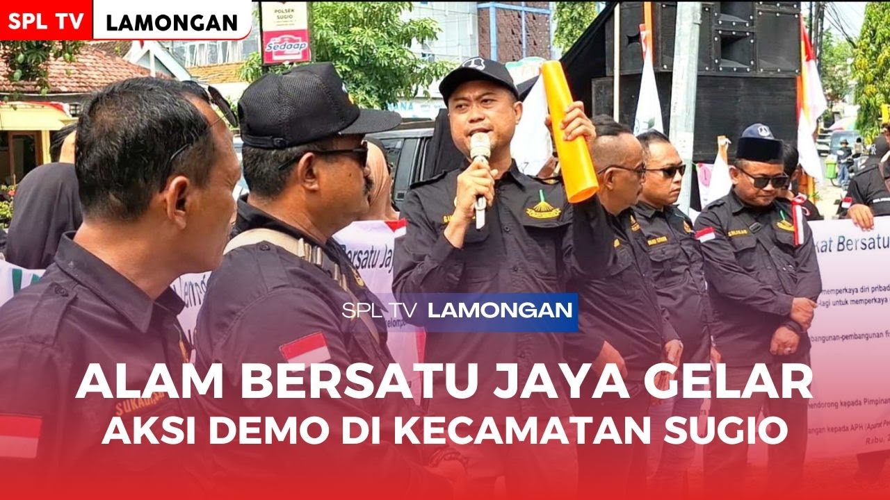 Alam Bersatu Jaya Suarakan Pembangunan Jalan Saat Aksi Damai di Depan Kantor Kecamatan Sugio