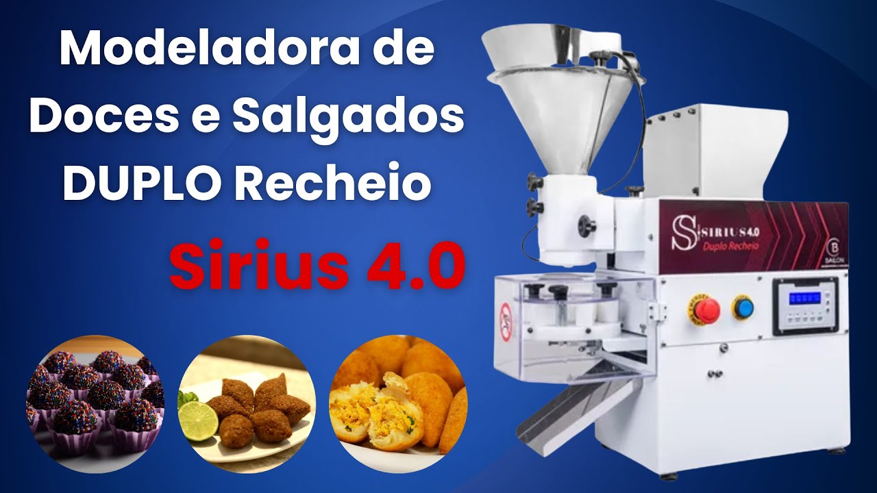 MODELADORA SIRIUS 4.0 EQUIPAMENTO COMPACTO E DE ALTA PRODUÇÃO