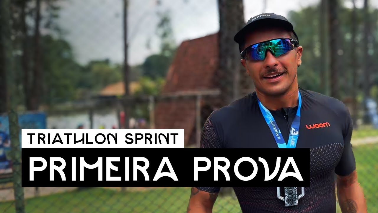 TRIATHLON SPRINT -  Minha primeira prova com 5º lugar na categoria