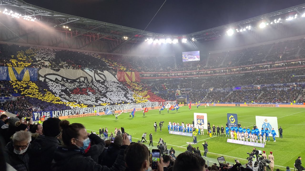 Ambiance OL-OM | 21 novembre 2021 (puis victoire le 1er février 2022) | Parc Olympique Lyonnais