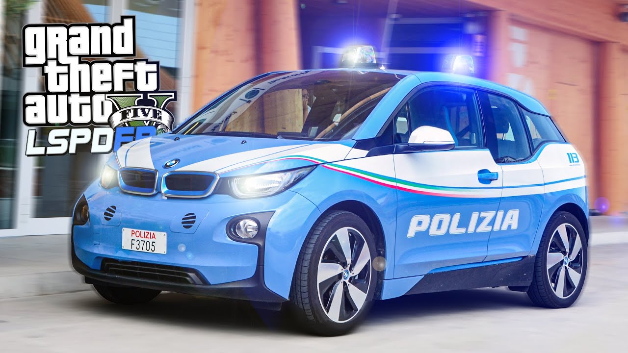 BMW i3 della POLIZIA DI STATO! - GTA 5 LSPDFR POLIZIA ITA 👮‍♀️