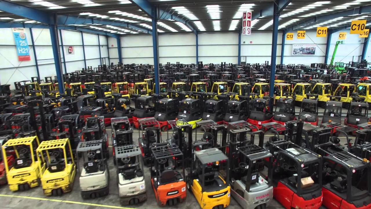 Fly over 1600 used forklifts in 3 minutes - Lisman Forklifts