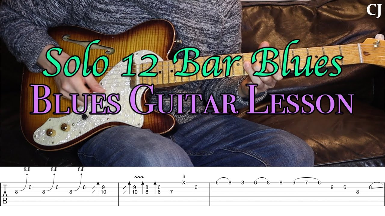 Solo 12 Bar Blues (With Tab) | Watch and Learn Guitar Lesson