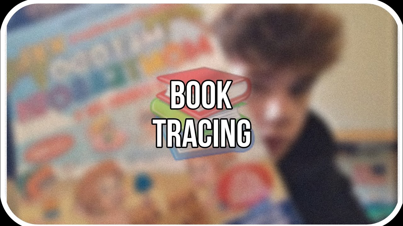 TRACING SU UN LIBRO 📚 | ASMR ITA