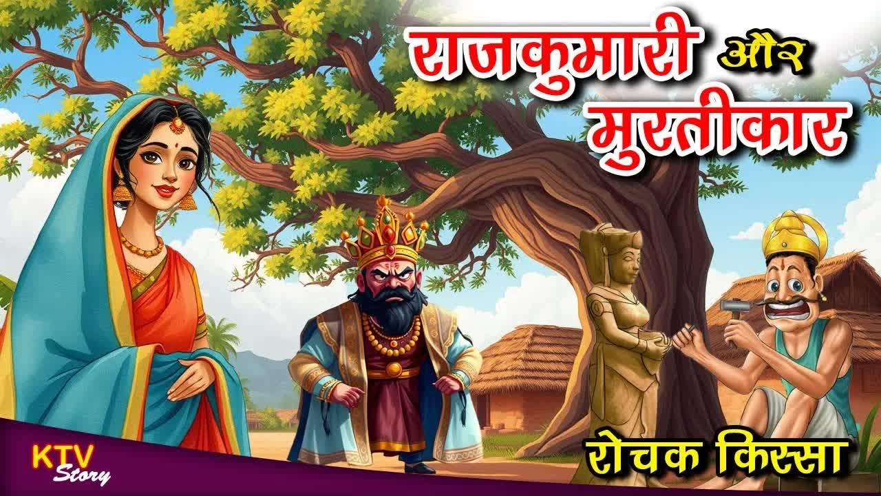 KTV412 राजकुमारी और मूर्तिकार, नैतिक कहानी, RAJKUMARI AUR MURTIKAR, MORAL STORY, KTVStory