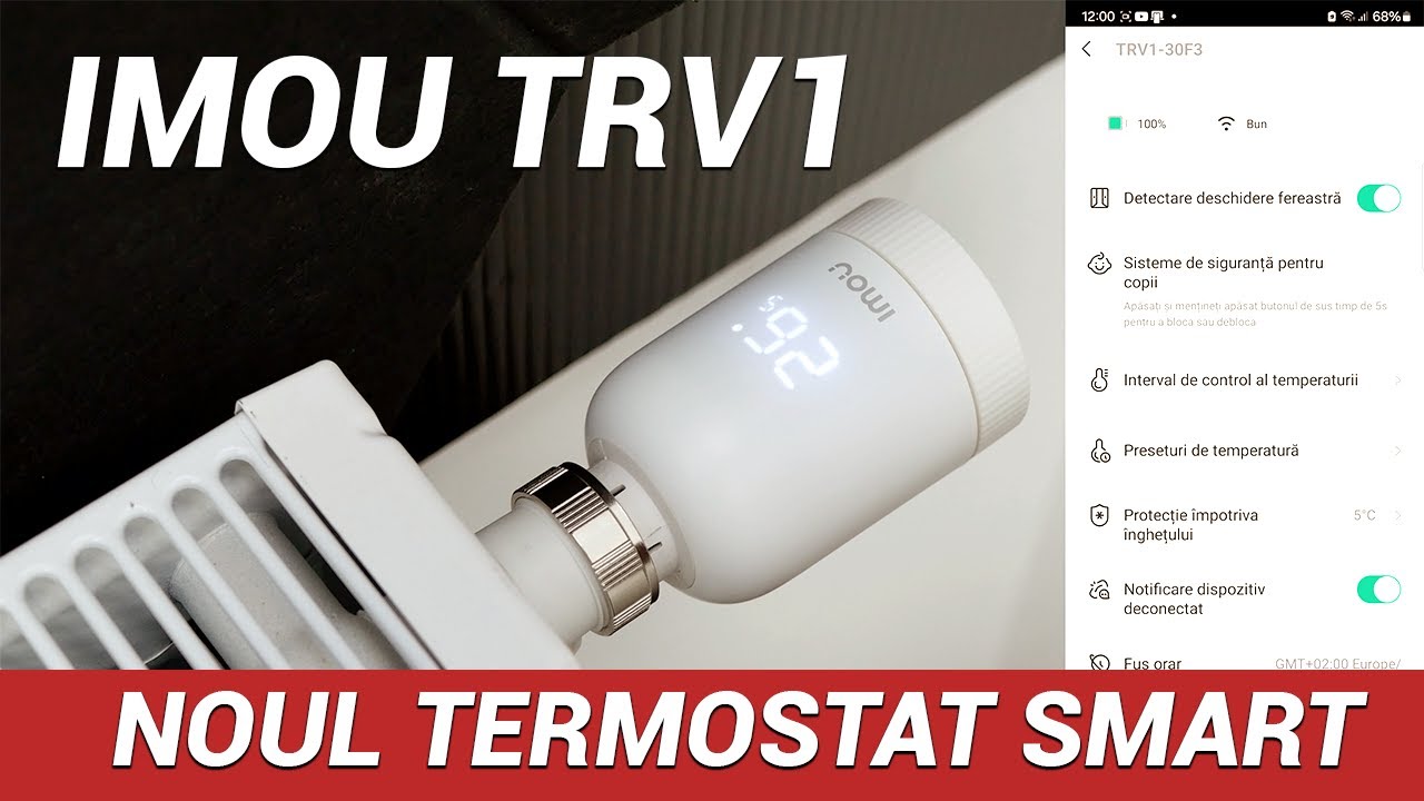 Afla totul despre noul termostat smart cu aplicație si control vocal IMOU TRV1