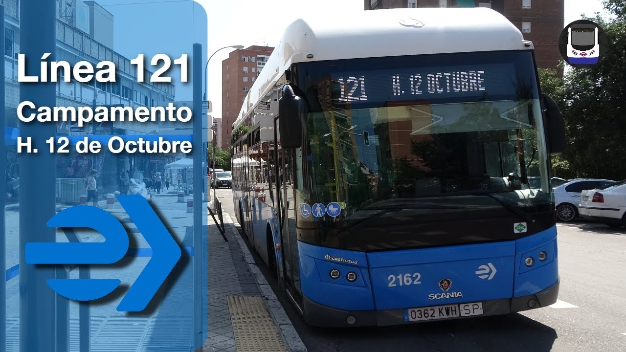 Viaje en la línea 121 de EMT Madrid | Campamento - Hospital 12 de Octubre
