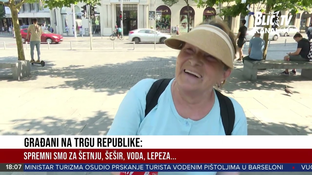 Na TRGU REPUBLIKE izmereno više od 40 stepeni | CENTRALNE VESTI