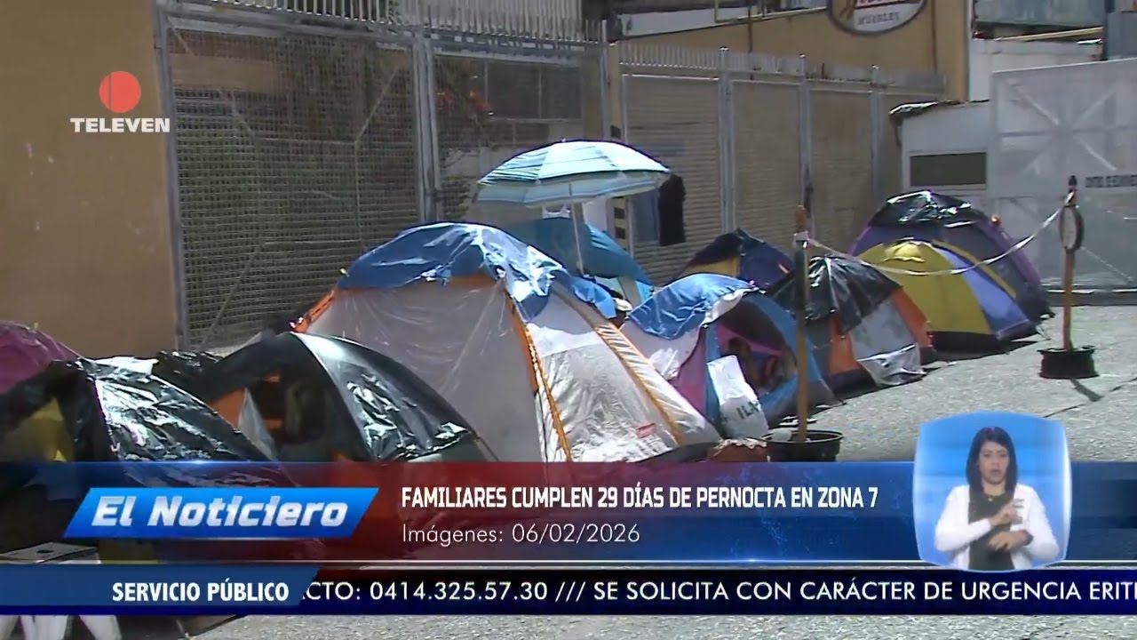 Familiares cumplen 29 días de pernocta en Zona 7 – El Noticiero emisión meridiana 06/02/26