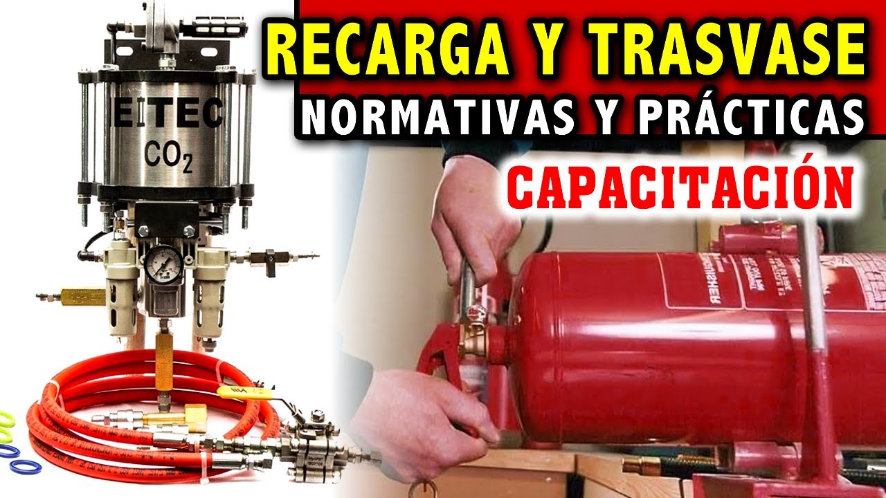 ✅🧯 RECARGA DE EXTINTORES de dióxido de carbono CO2  #nfpa #seguridad #extintor