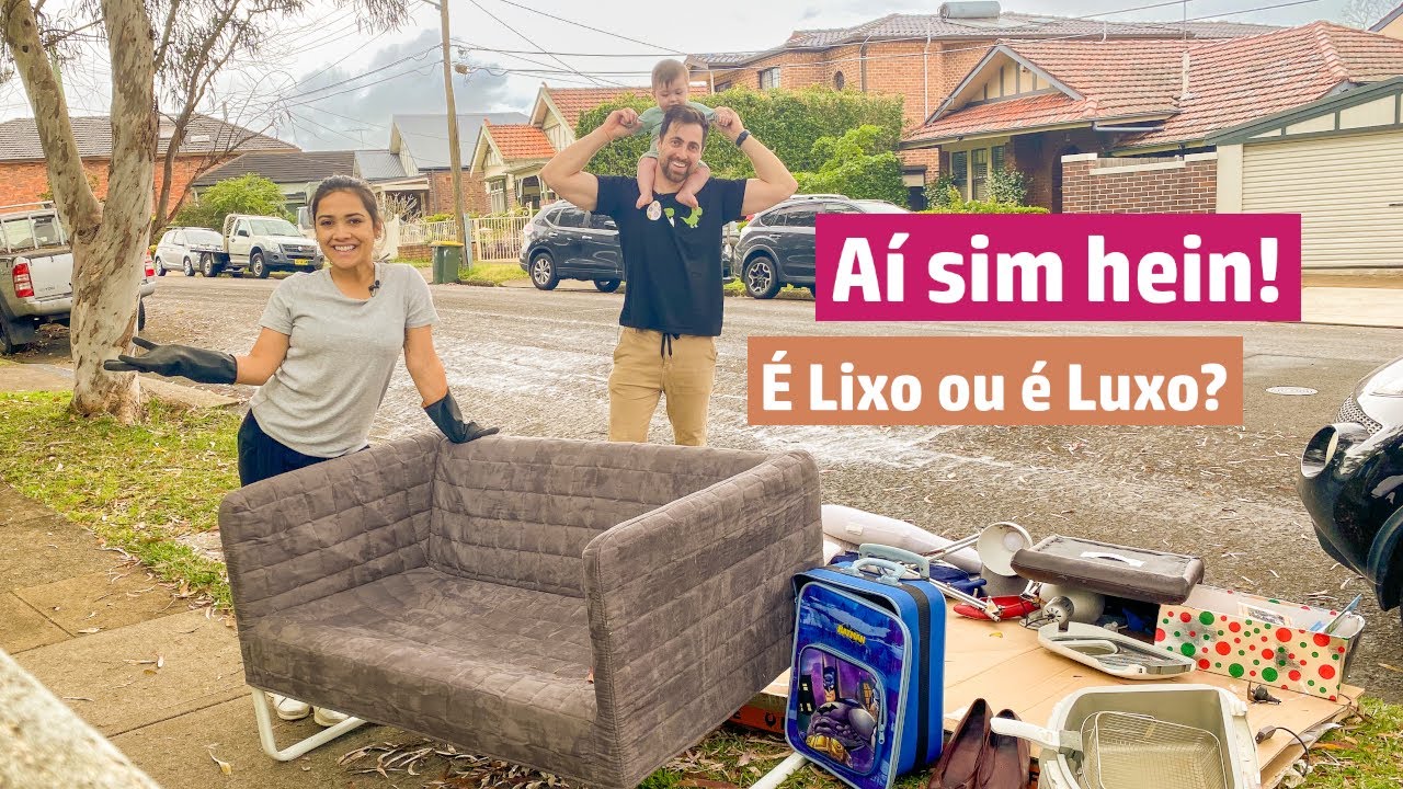 É LIXO ou É LUXO - Achamos mais um sofa para casa