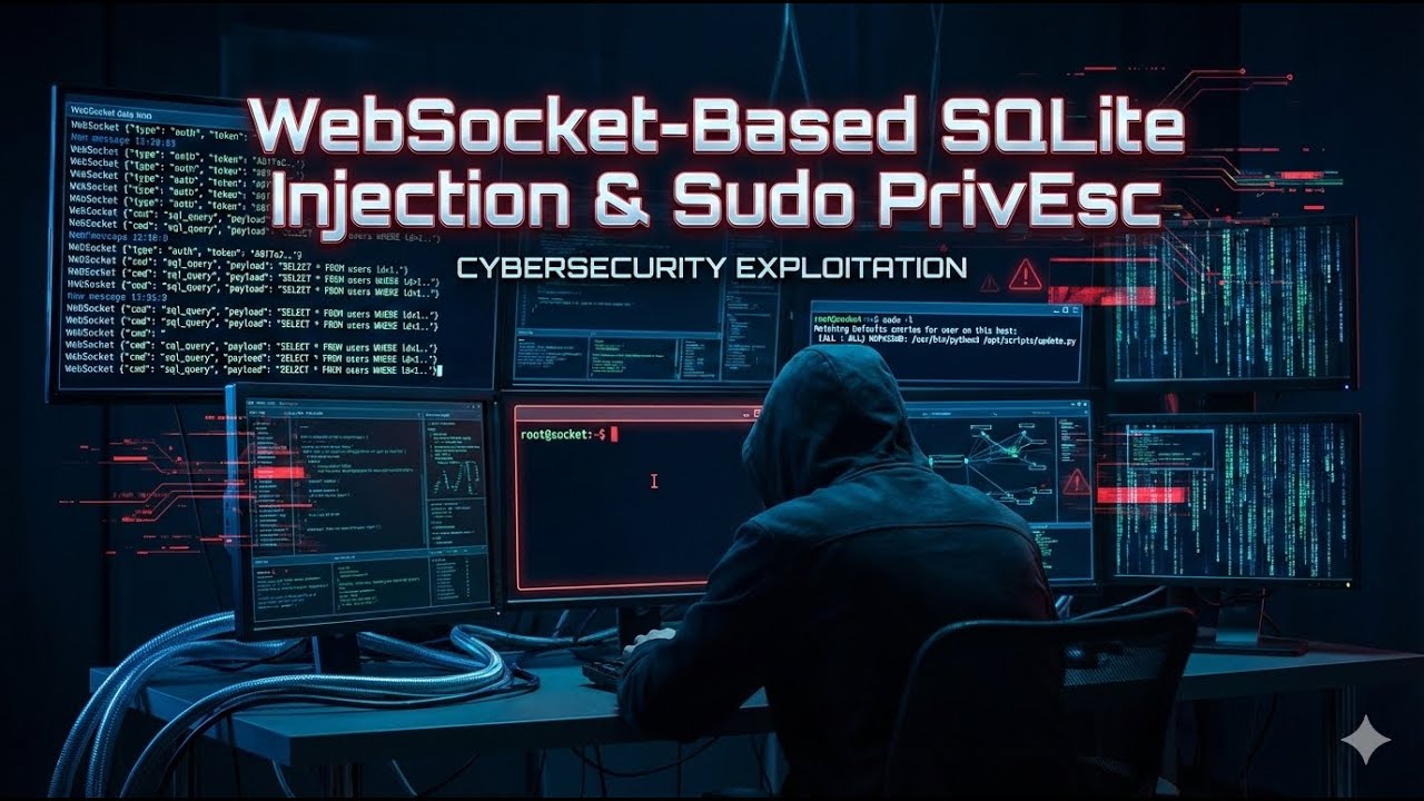 WebSocket-Based SQLi Injection & Sudo PrivEsc